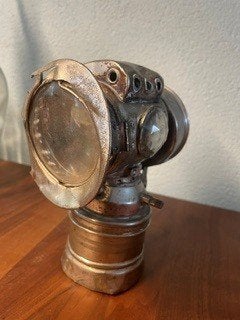Antieke carbidlamp voor fiets of voertuig, Ophalen of Verzenden