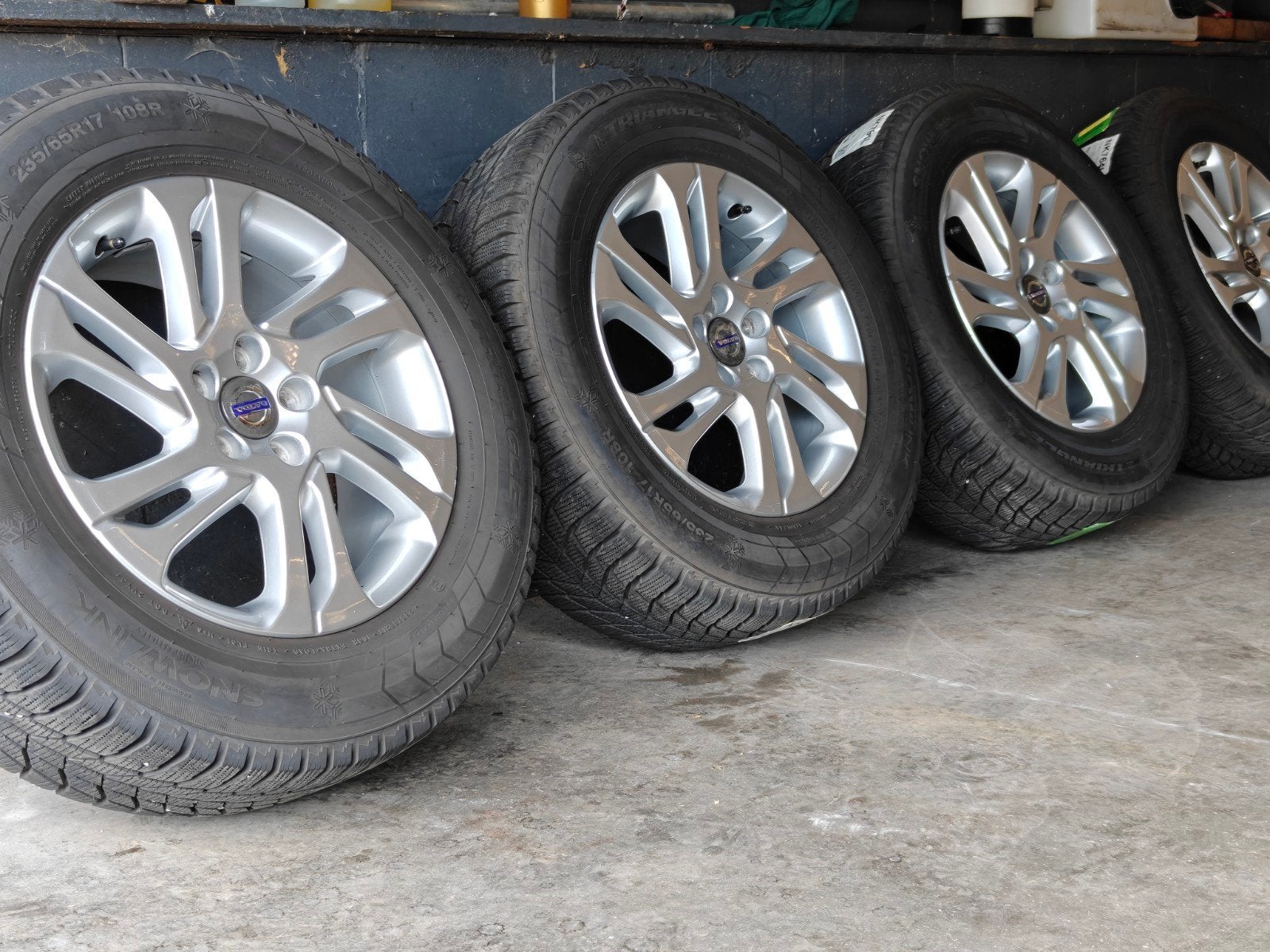 17" Originele Volvo XC60 Winterset "Valder", 4153RD, Gebruikt, Banden en Velgen, 17 inch