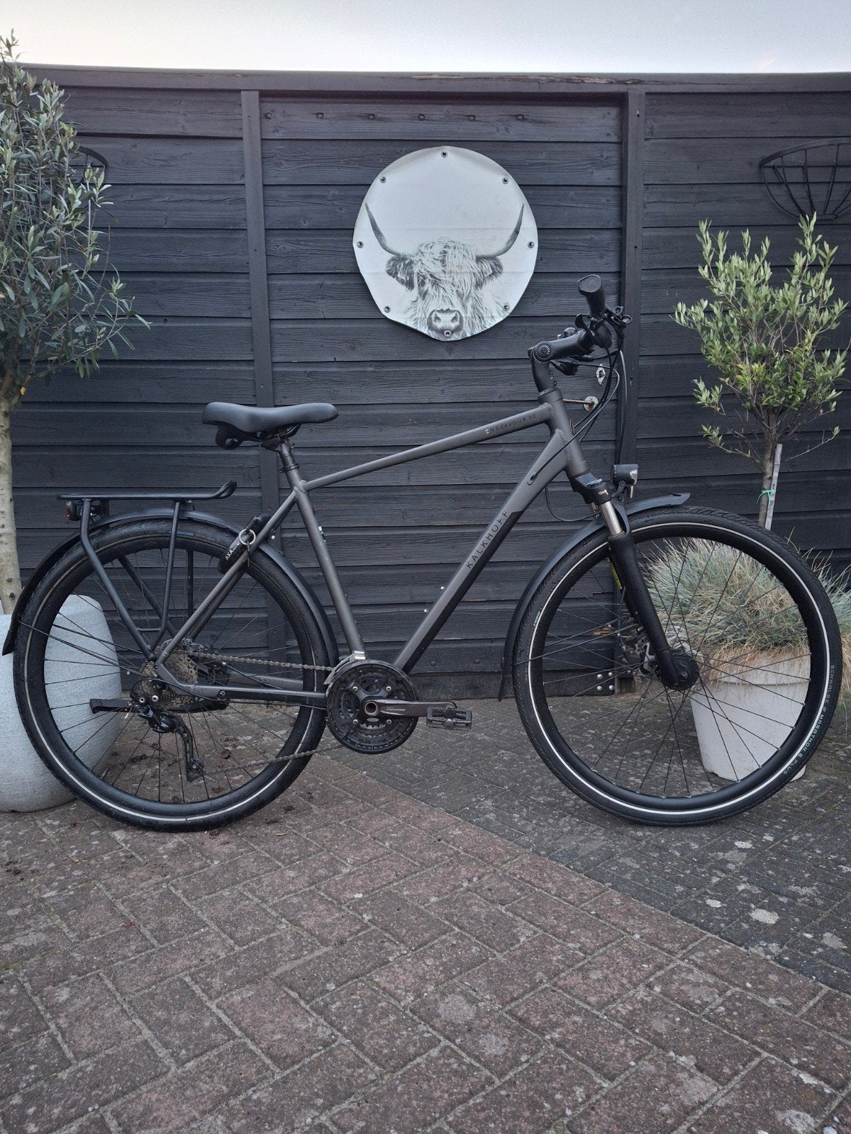 Kalkhoff Endeavour 30 jongensfiets herenfiets 28 inch D55cm, 28 inch, 10 tot 15 versnellingen, Zo goed als nieuw, Schijfrem