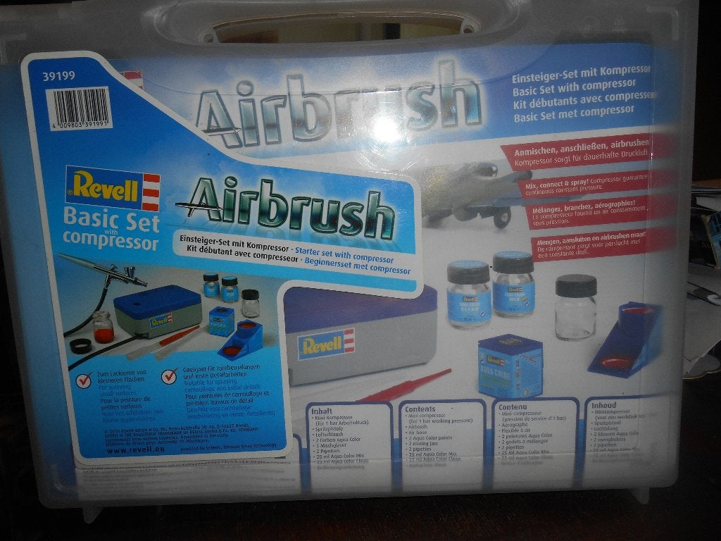 airbrush set, Ophalen of Verzenden, Zo goed als nieuw, Airbrush en Toebehoren