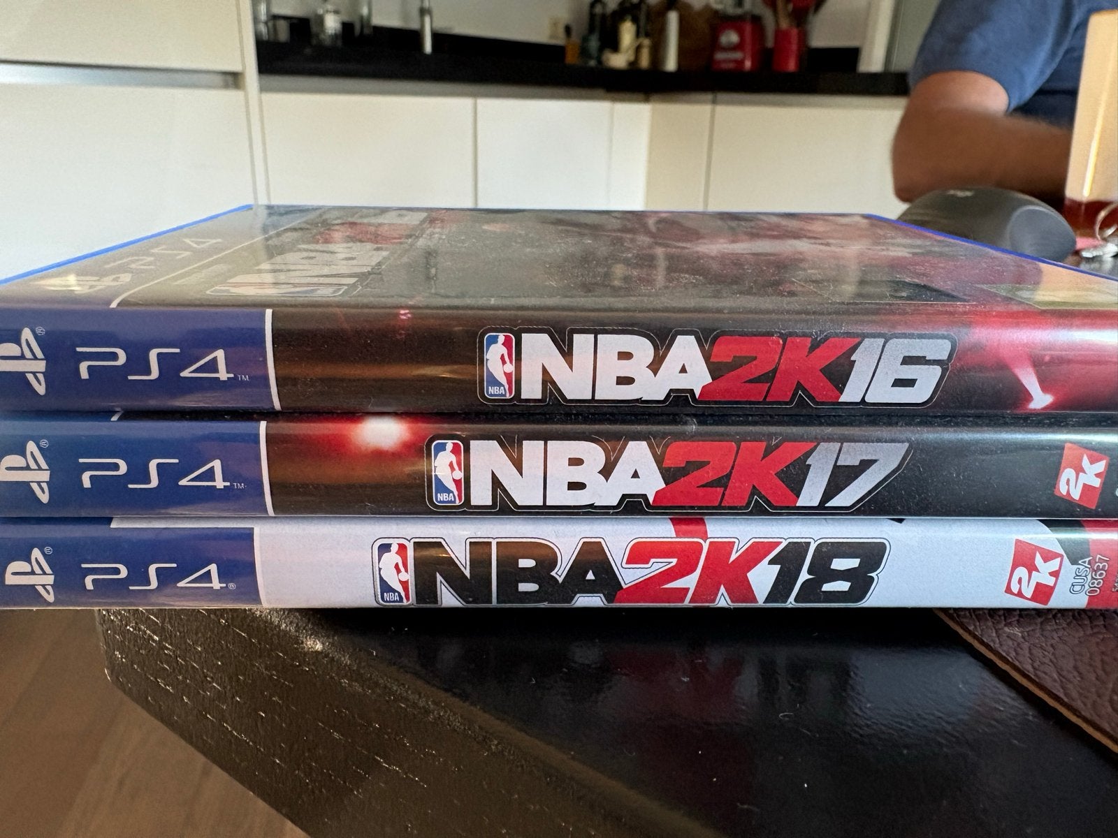 NBA 2K16, 2K17 en 2K18 PS4 Spellen Bundel, Gebruikt, Eén computer, Ophalen of Verzenden, Sport
