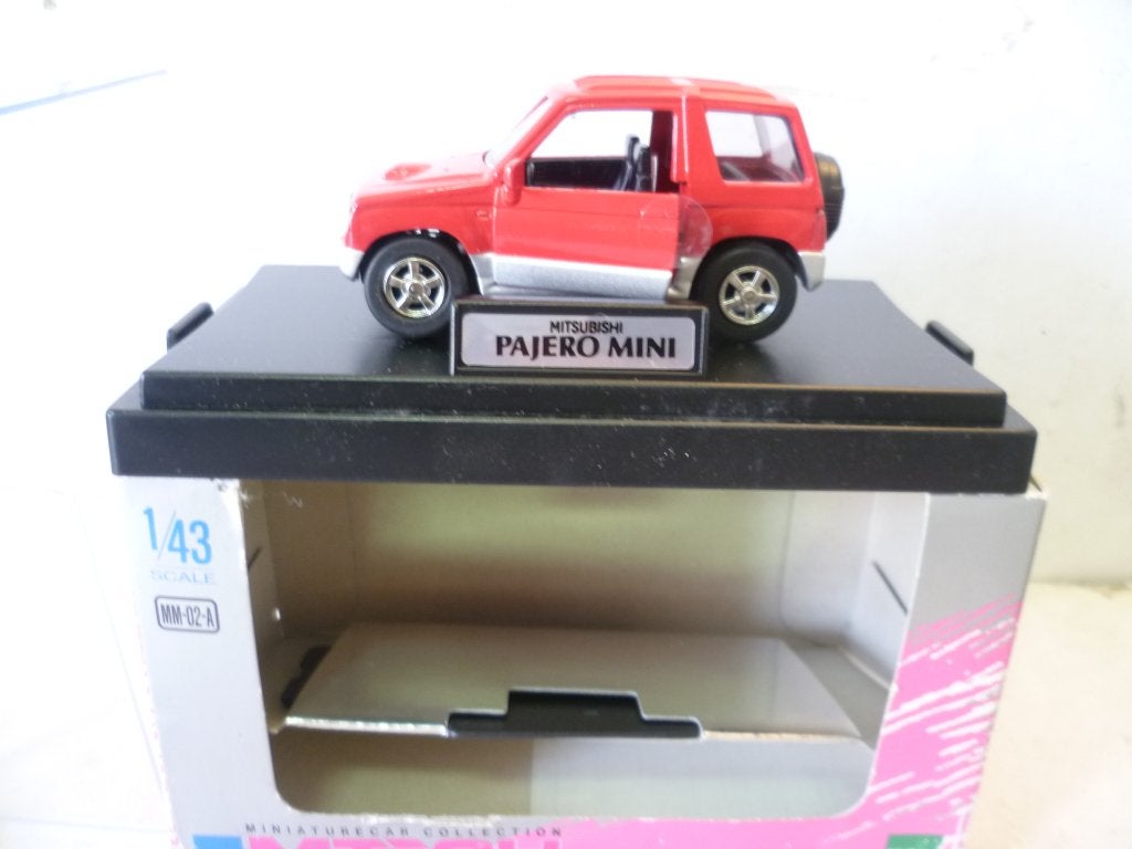 MTech Mitsubishi Pajero Mini rood nieuw in doos 1:43 auto, Ophalen of Verzenden, Nieuw, Auto, Overige merken