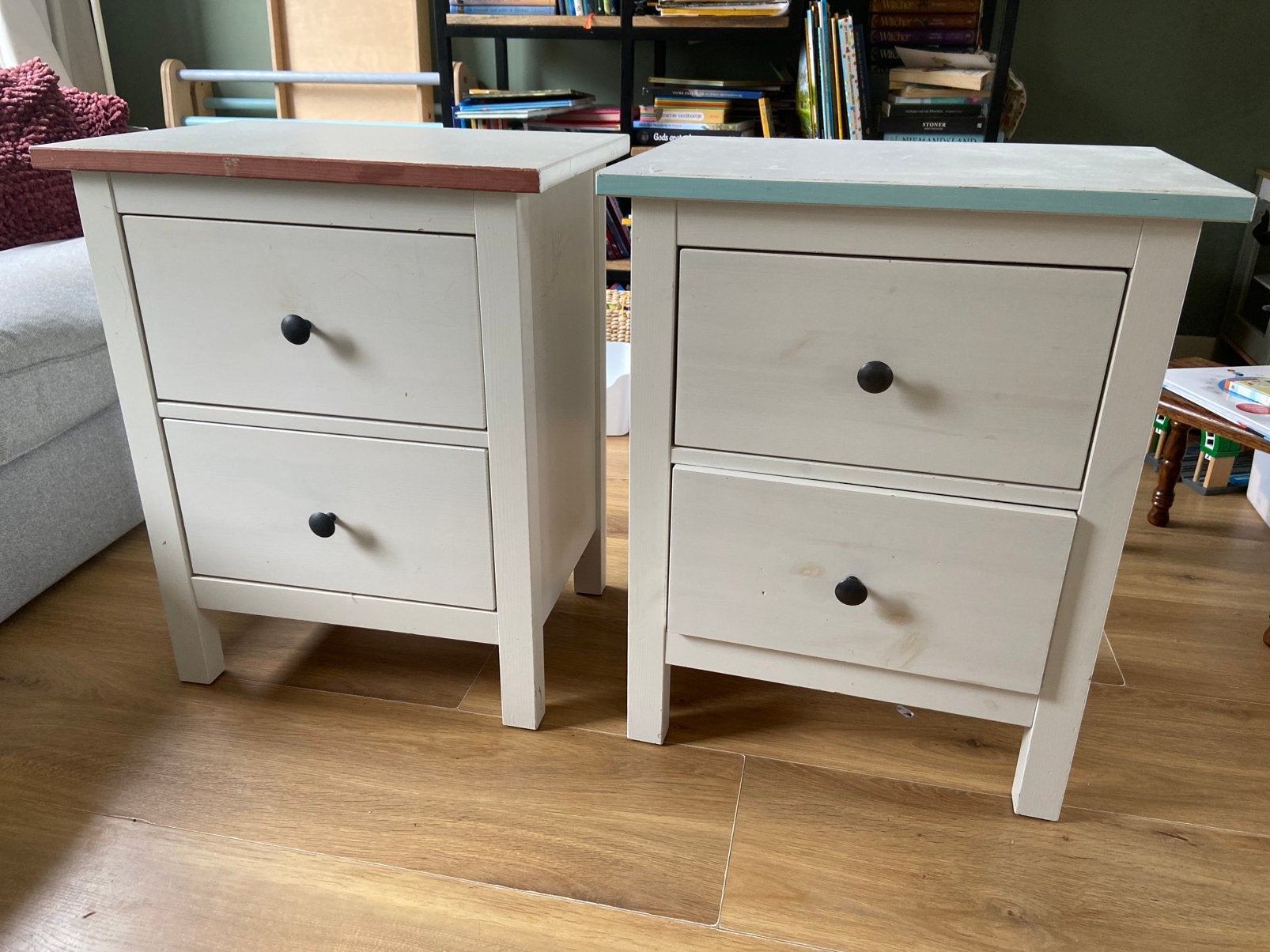 Nachtkastjes ikea hemnes, Huis en Inrichting, Slaapkamer | Nachtkastjes, Ophalen, Gebruikt, 55 tot 70 cm, 45 tot 65 cm