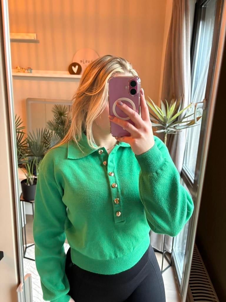 Groene sweater Loavies, Ophalen of Verzenden, Zo goed als nieuw, Maat 34 (XS) of kleiner, Groen