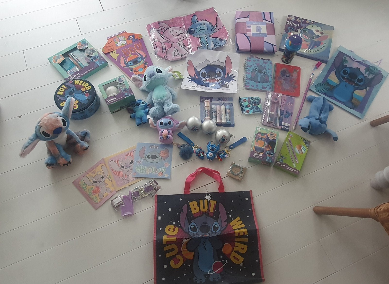 Te koop Stitch pakket zie foto's, Ophalen, Overige figuren, Beeldje of Figuurtje