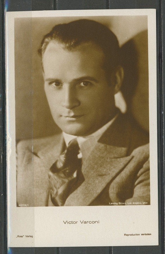 Victor Varconi Filmster Ross 4078/1 Foto-Ansichtkaart M-61, Verzamelen, Verzenden, 1920 tot 1940, Ongelopen, Sterren en Beroemdheden