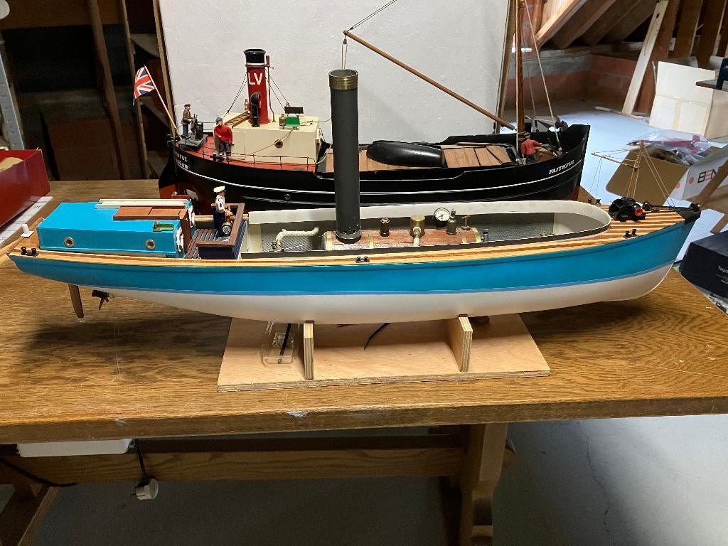 Stoommachine Cheddar + boot, Hobby en Vrije tijd, Ophalen, Gebruikt