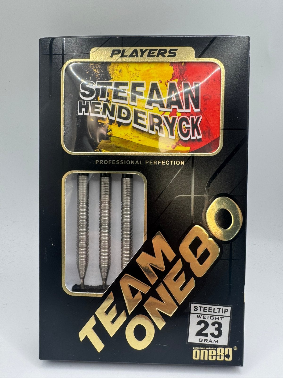 One80 Stefaan Henderyck 23 Gram Dartpijlen, Sport en Fitness, Darts, Ophalen of Verzenden, Zo goed als nieuw, Nvt, Pijlen