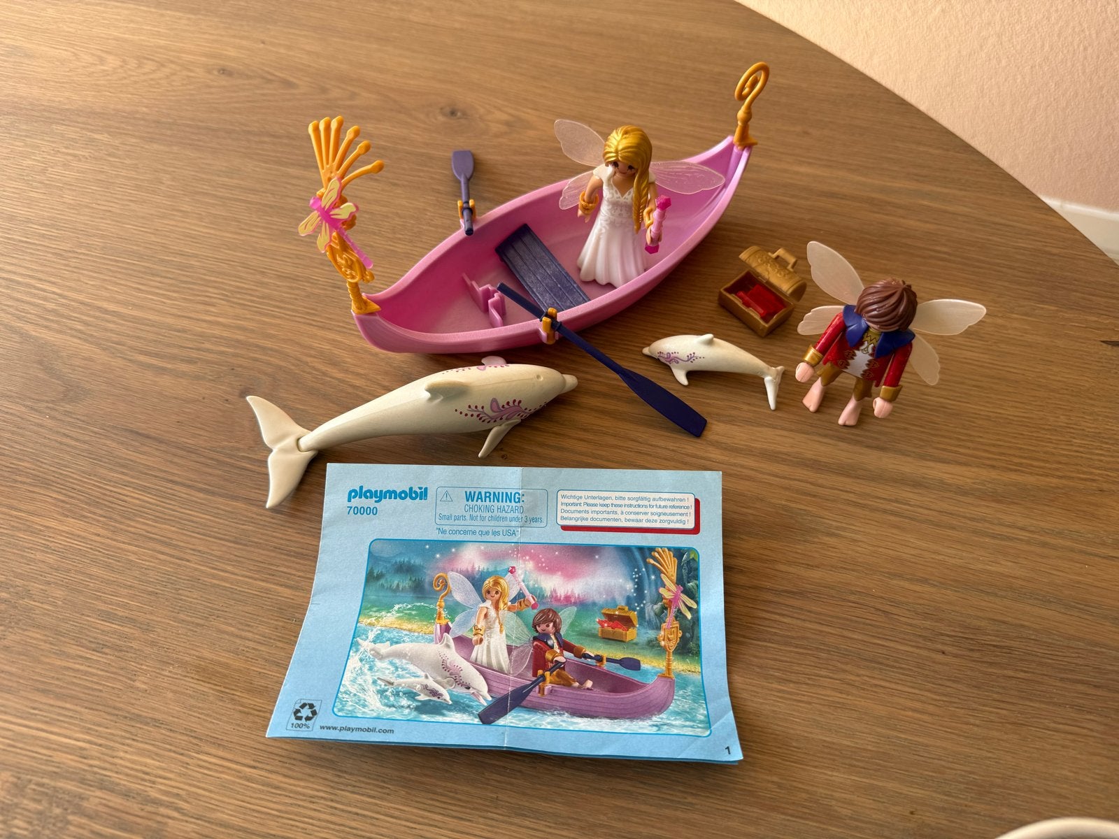 Playmobil 70000 Sprookjesboot met dolfijnen, Complete set, Fantasy, Ophalen of Verzenden, Zo goed als nieuw