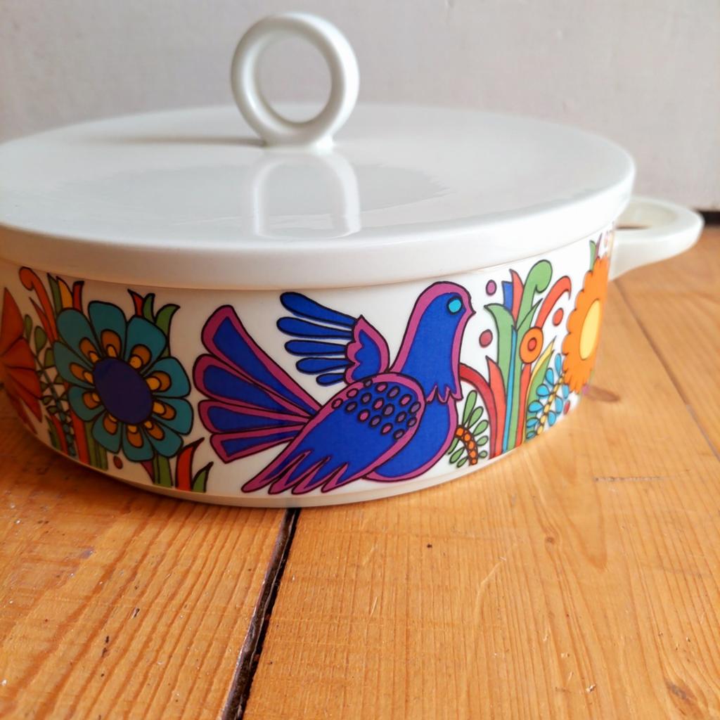 Lucky Vintage Villeroy & Boch Acapulco dekschaal met chip, ., Ophalen of Verzenden, ., Overige stijlen