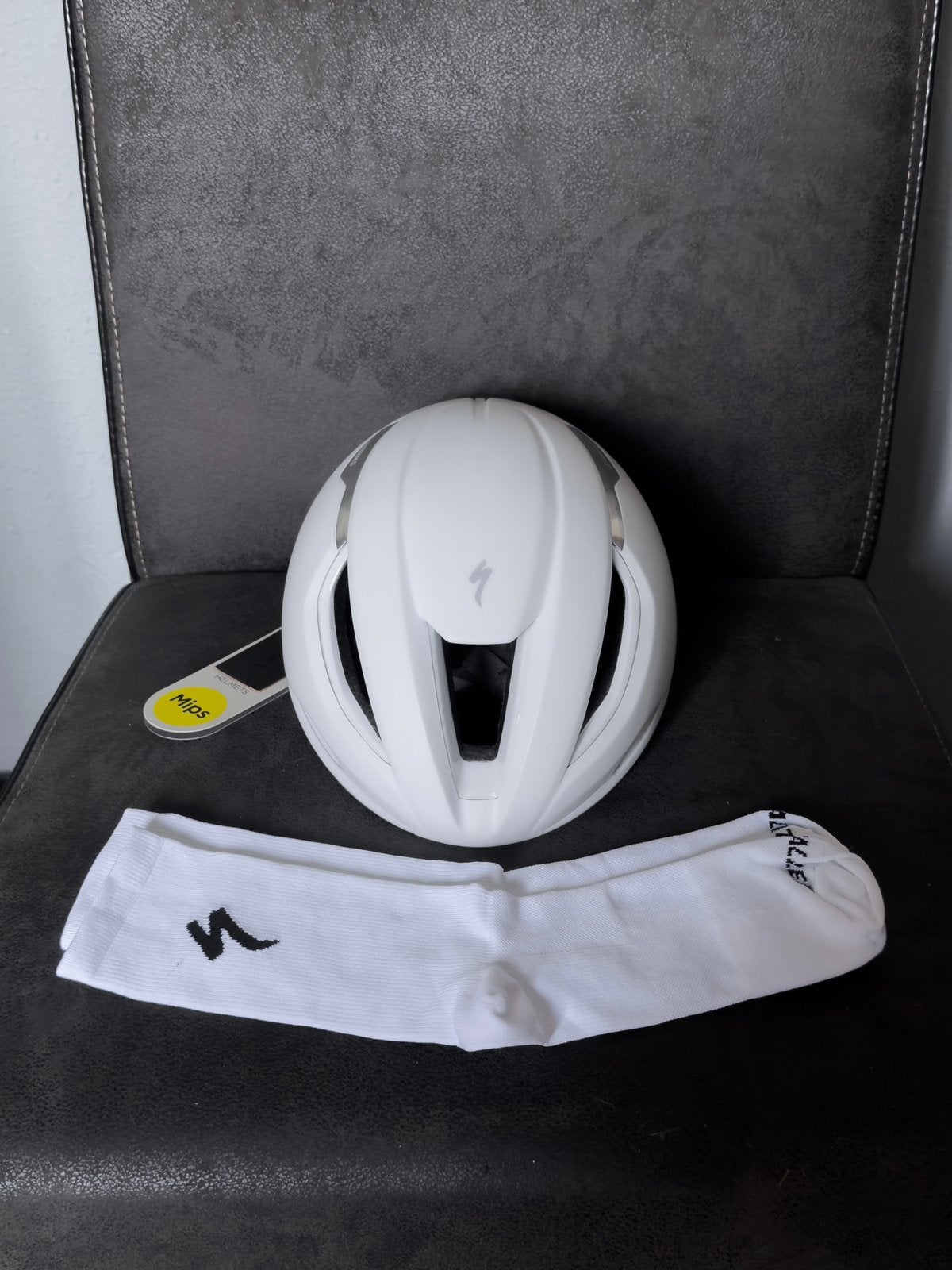 (MAAT L) S-WORKS EVADE 3 RACEFIETS AERO HELM WIT SPECIALIZED, Fietsen en Brommers, Fietsaccessoires | Fietshelmen, Verzenden, Nieuw