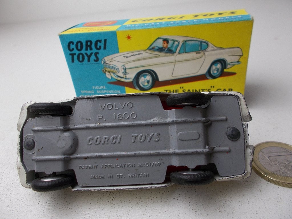 1965 Corgi Toys 258 THE "SAINTS" CAR VOLVO P.1800 + Doosje!, Hobby en Vrije tijd, Modelauto's | 1:43, Ophalen of Verzenden, Zo goed als nieuw