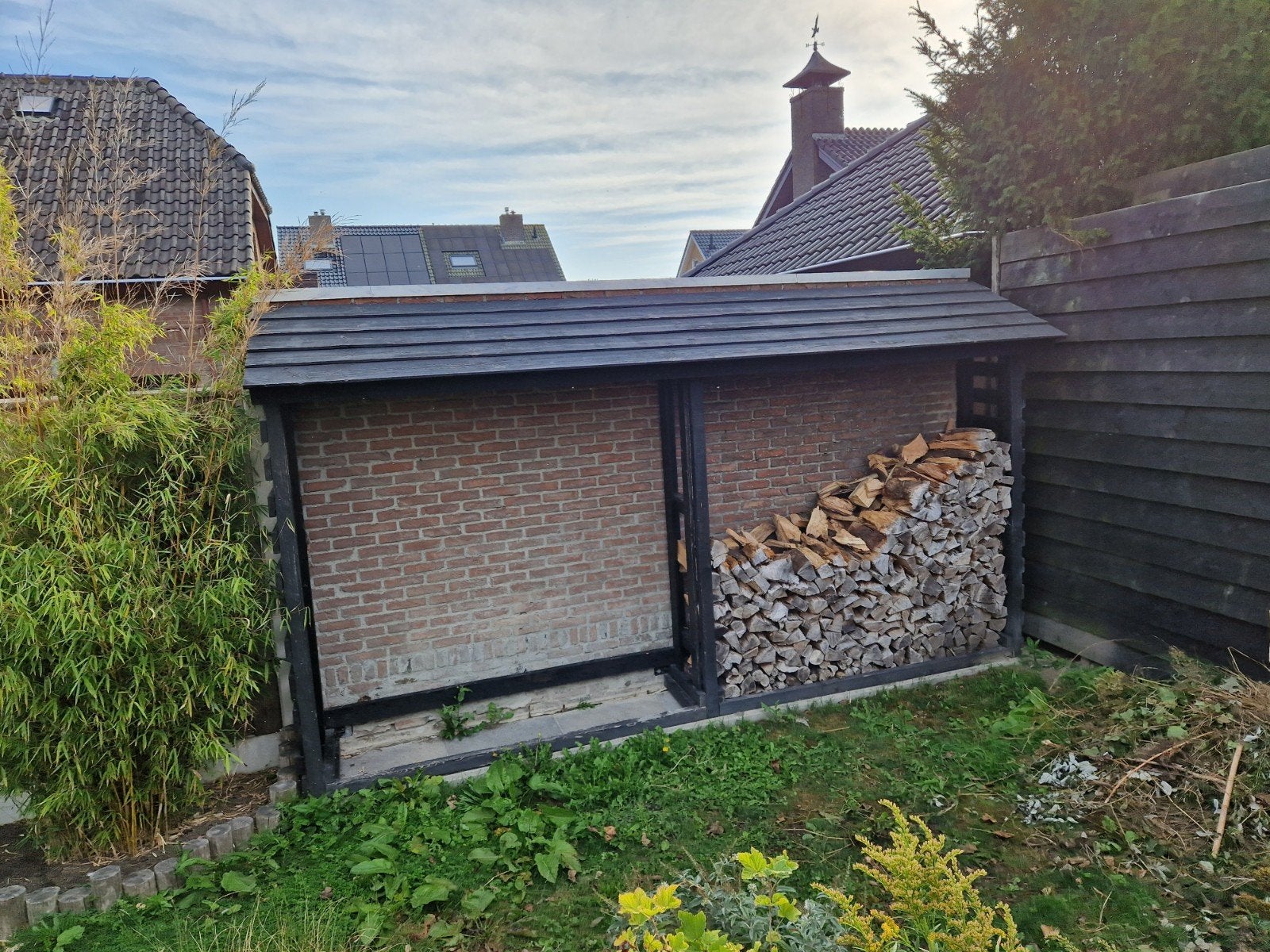 Houthok, houtberging, houtopslag voor +/- 4 kuub, 3 tot 6 m³, Ophalen, Overige houtsoorten