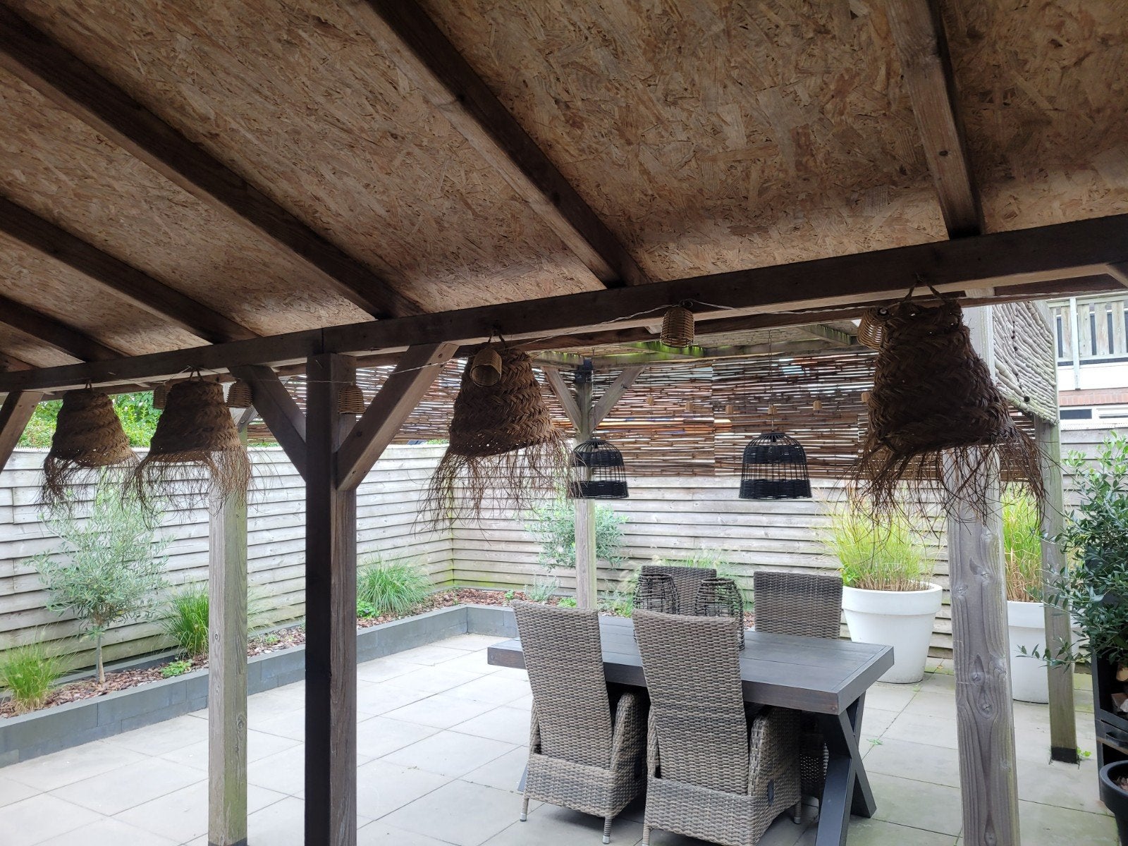 6 lampenkapjes voor buiten, Ophalen
