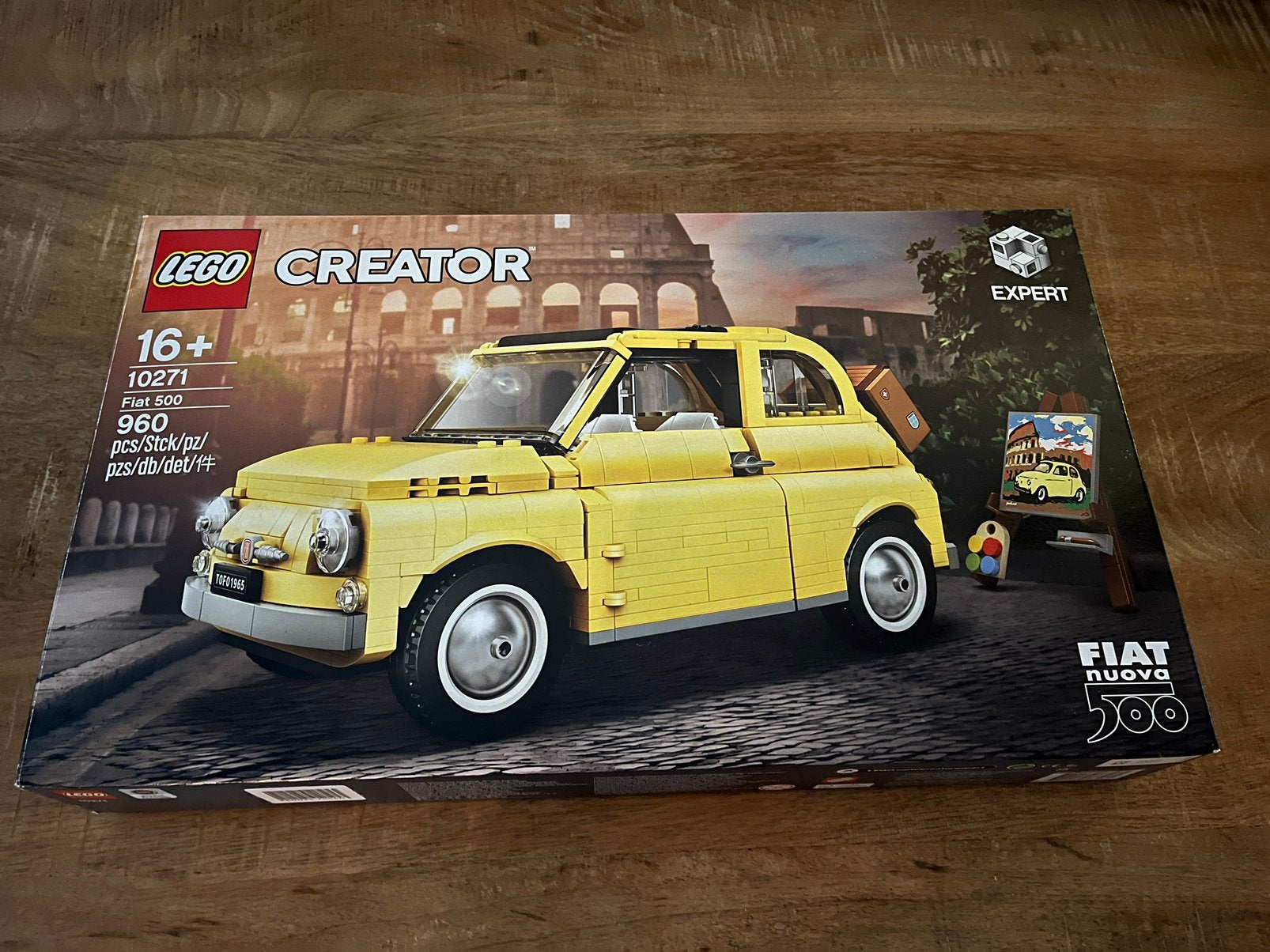 LEGO 10271 Fiat 500, Kinderen en Baby's, Speelgoed | Duplo en Lego, Ophalen of Verzenden, Zo goed als nieuw