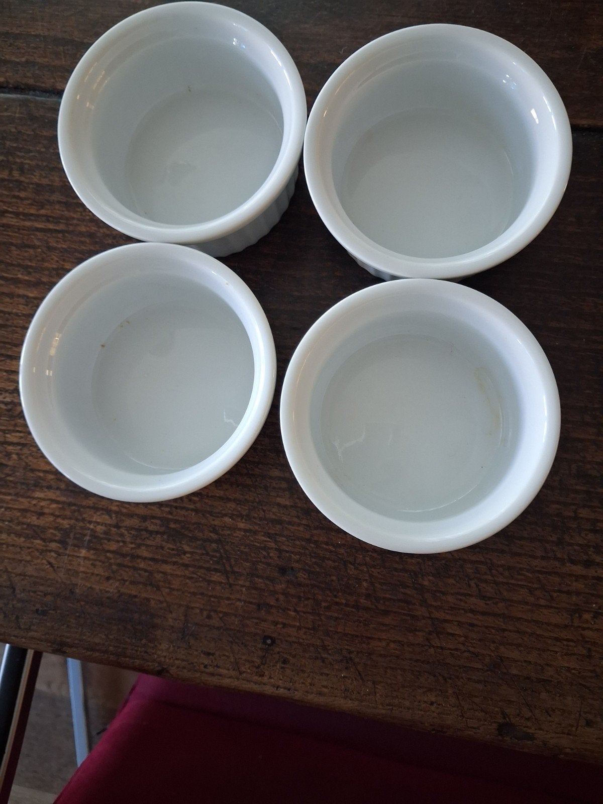 4 soufflé  schaaltjes ( borrelhapjes etc), Ophalen of Verzenden, Zo goed als nieuw, Porselein
