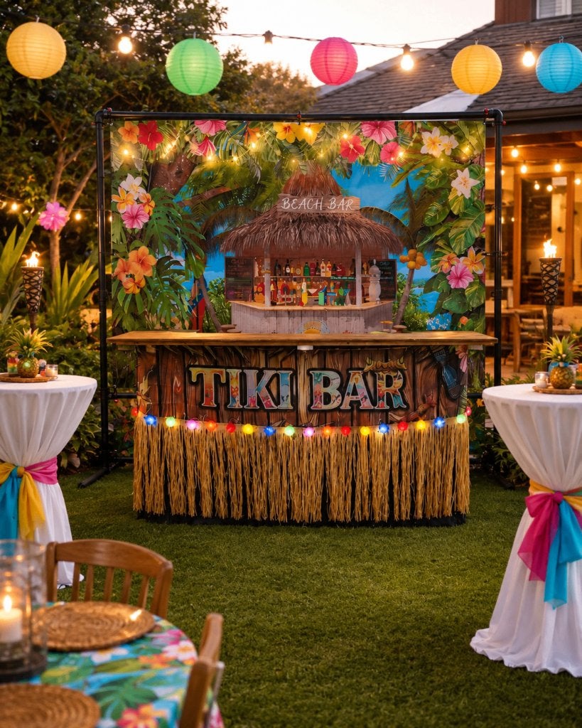 Te huur prachtige tikibar/cocktailbar, Ophalen, Zo goed als nieuw, Verjaardag