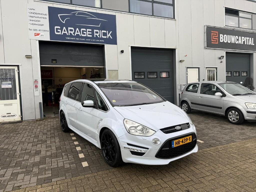 Ford S-Max 2.0 Stci 149KW AUT.Titanium 2010 *BUITENKANSJE*, 1976 cc, Zwart, 4 cilinders, Wit