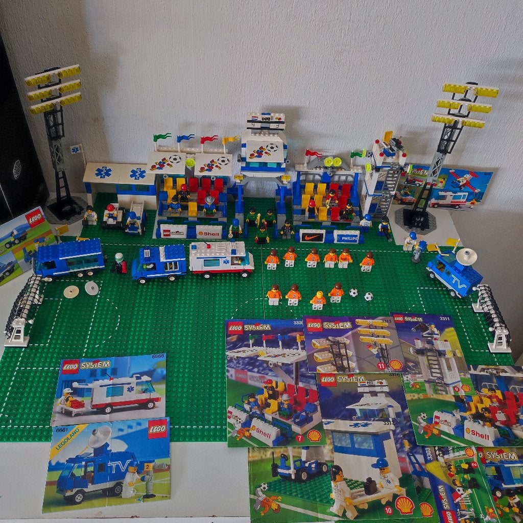 Lego Football Stadium Bundle: 3309, 3313, 3314, 3308 en meer, Overige thema's, Inclusief instructies, Lego, Ophalen of Verzenden