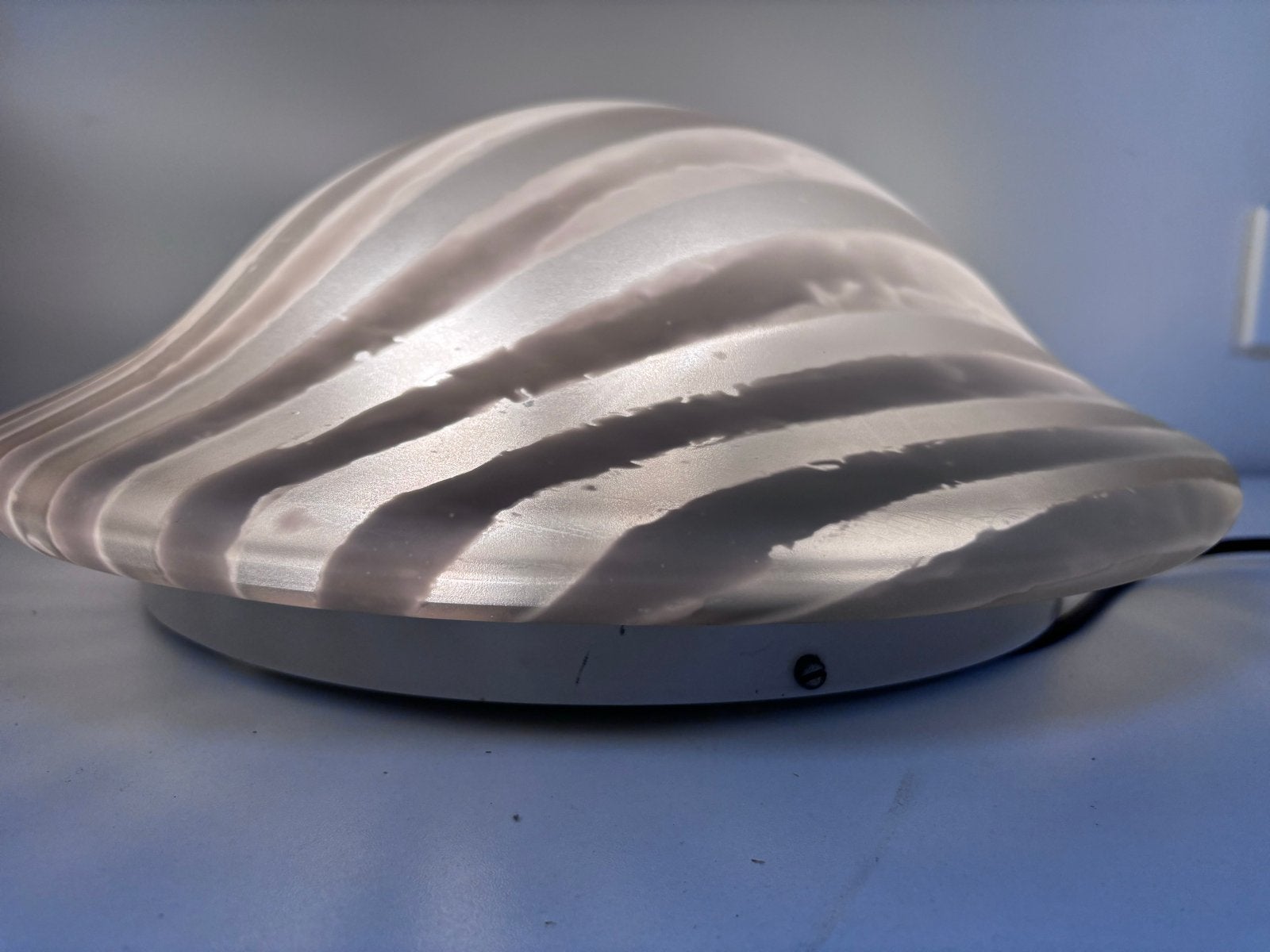 Vintage Peill & Putzler Mushroom/UFO Lamp Zebra 42cm, Ophalen of Verzenden