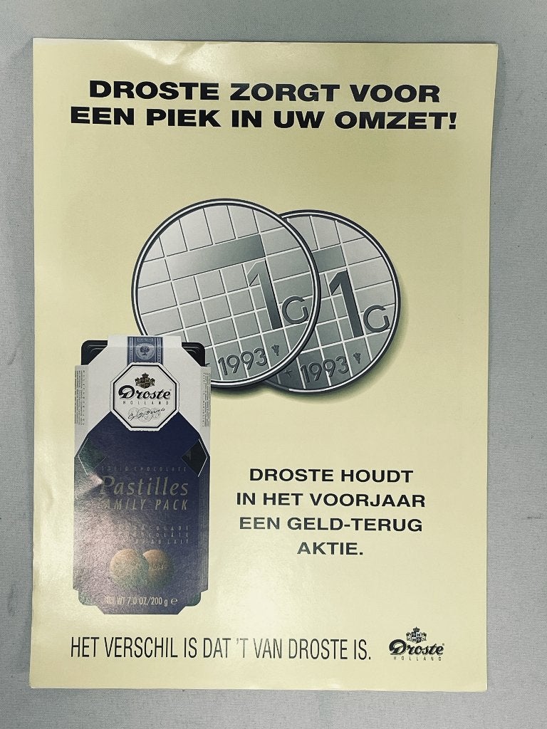 Droste Family Pack info flyer voor winkeliers B2B, Gebruikt, -, -, Overige typen