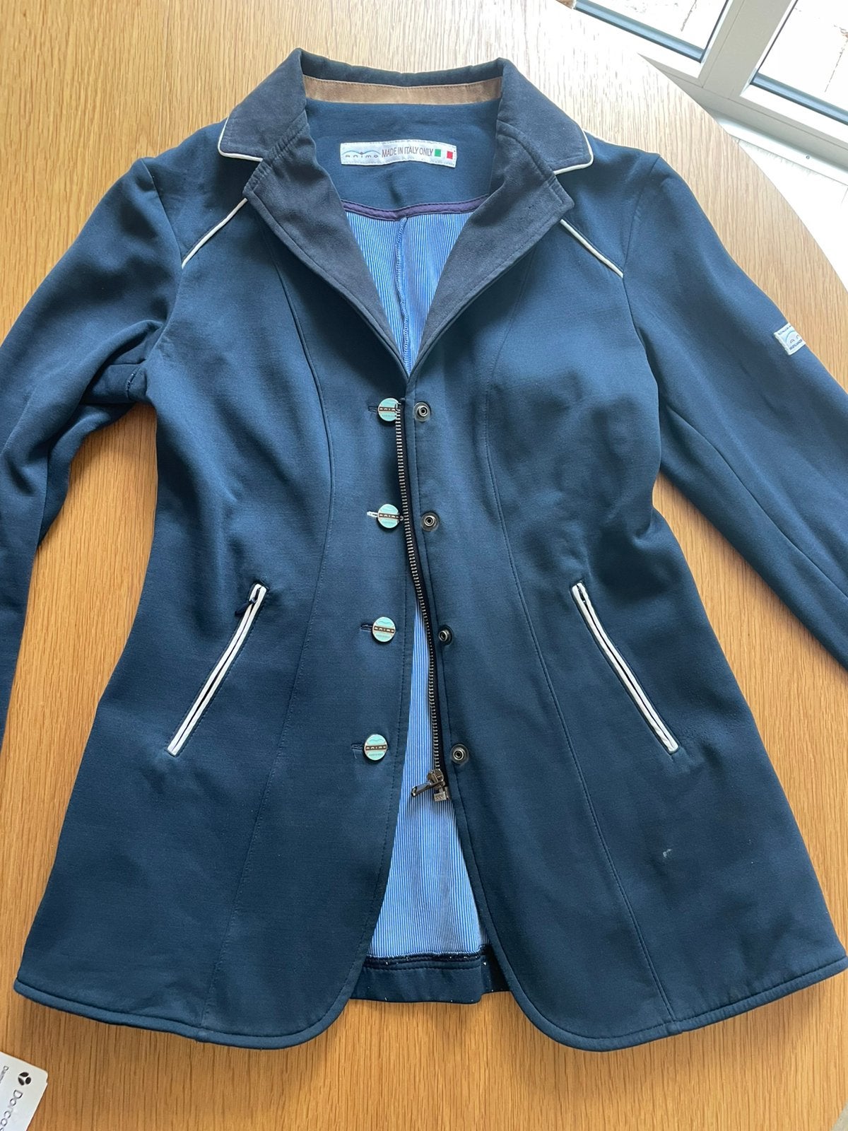 Animo donna wedstrijd jasje maat 34, Dieren en Toebehoren, Ophalen of Verzenden, Zo goed als nieuw, Dressuur, Bovenkleding