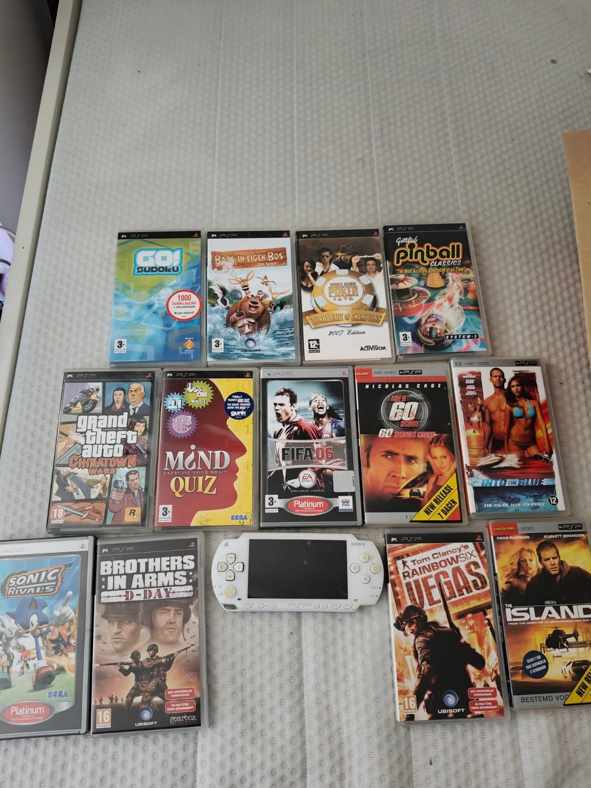 Psp met games/films, Ophalen