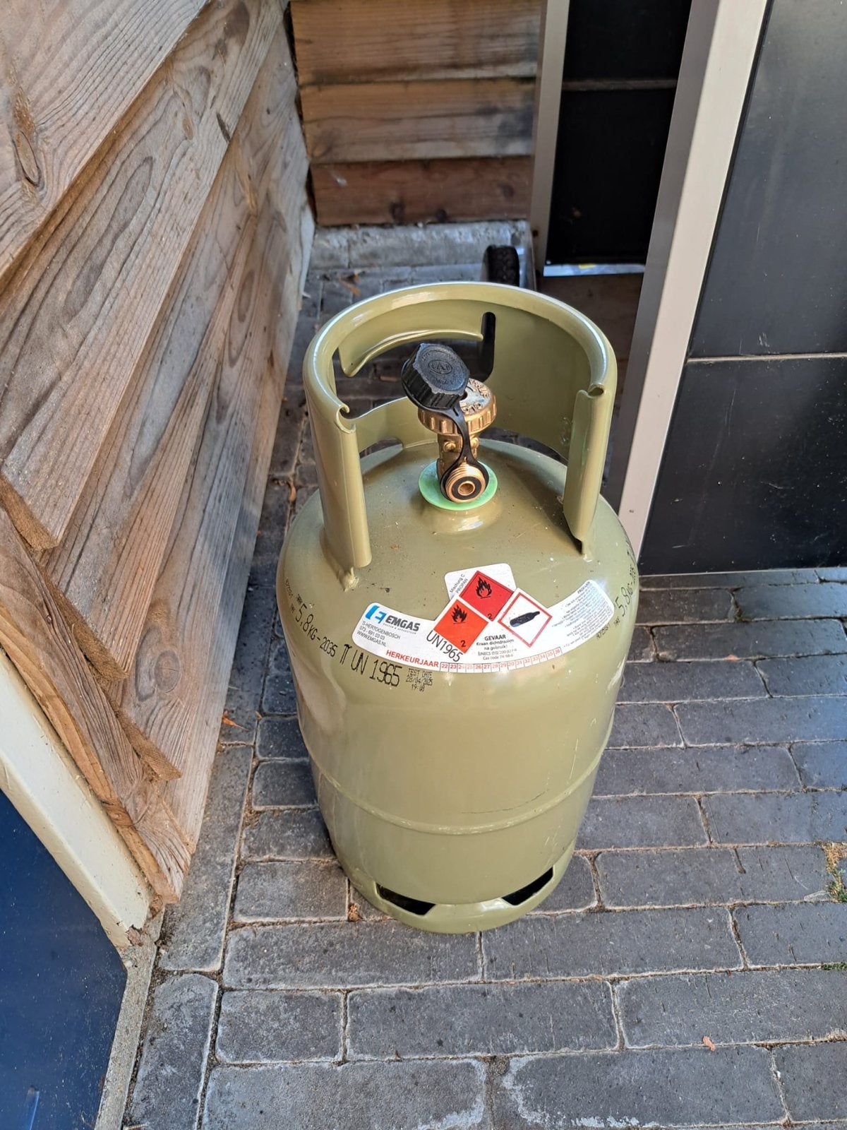 Gasflessen (leeg) - Emgas en Gaspol, Ophalen of Verzenden, Gebruikt