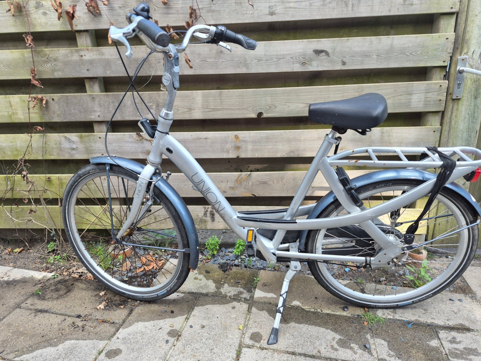 Union Damesfiets met 7 versnellingen en lage instap, Gebruikt, Velgrem, Versnellingen, Minder dan 47 cm