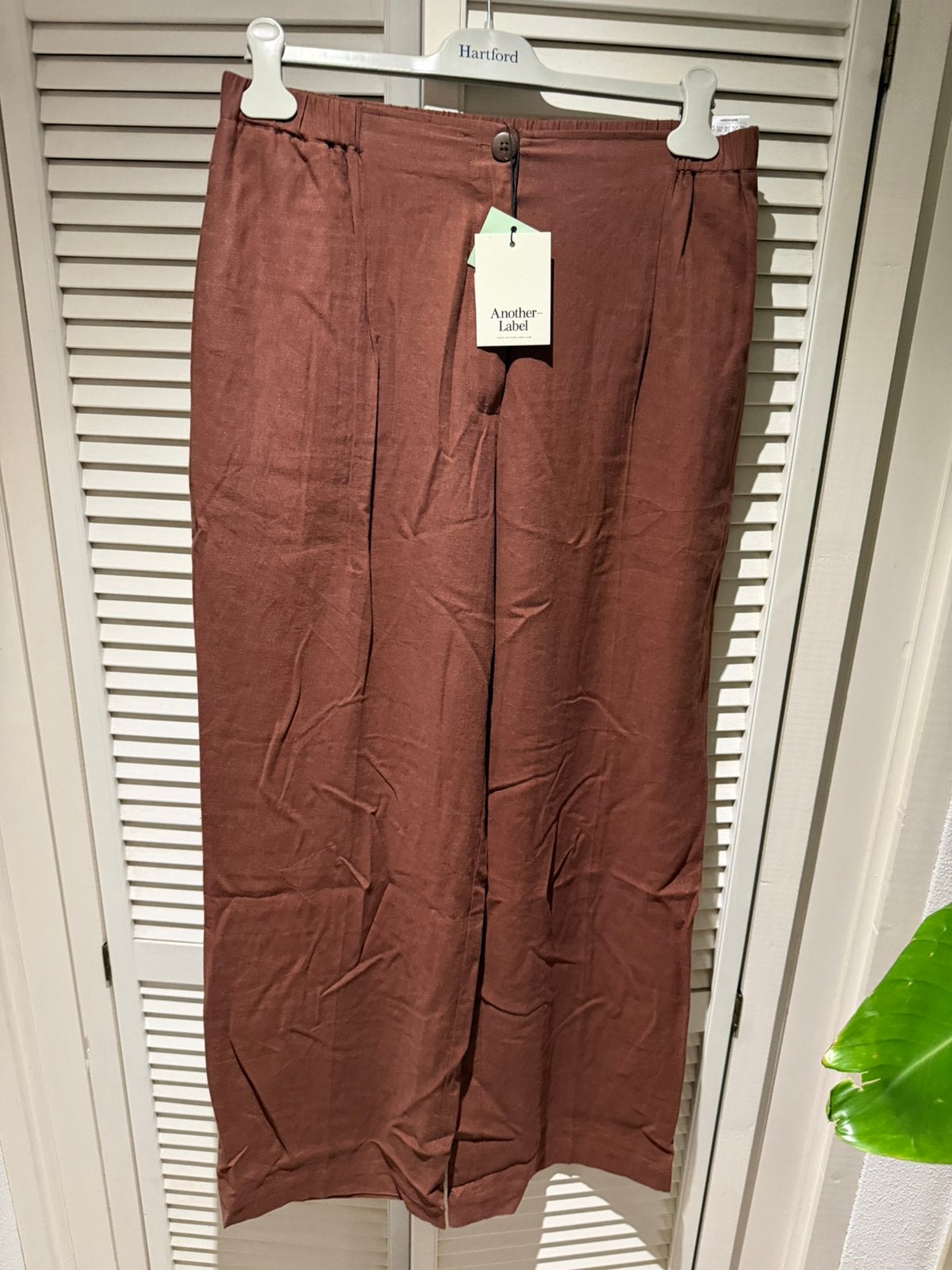 Nieuwe Another Label Maddy linnen pants L, Verzenden, Nieuw, Beige, Lang
