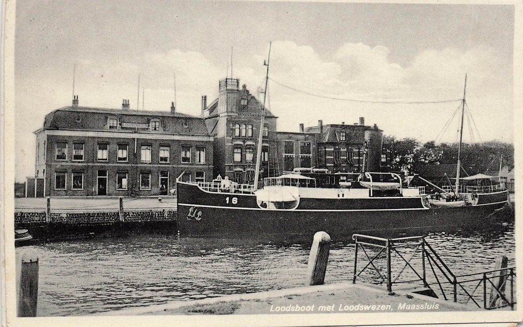 JP735 Maassluis Loodsboot Loodswezen Scheepvaart 1932, Ophalen of Verzenden, 1920 tot 1940, Gelopen, Zuid-Holland