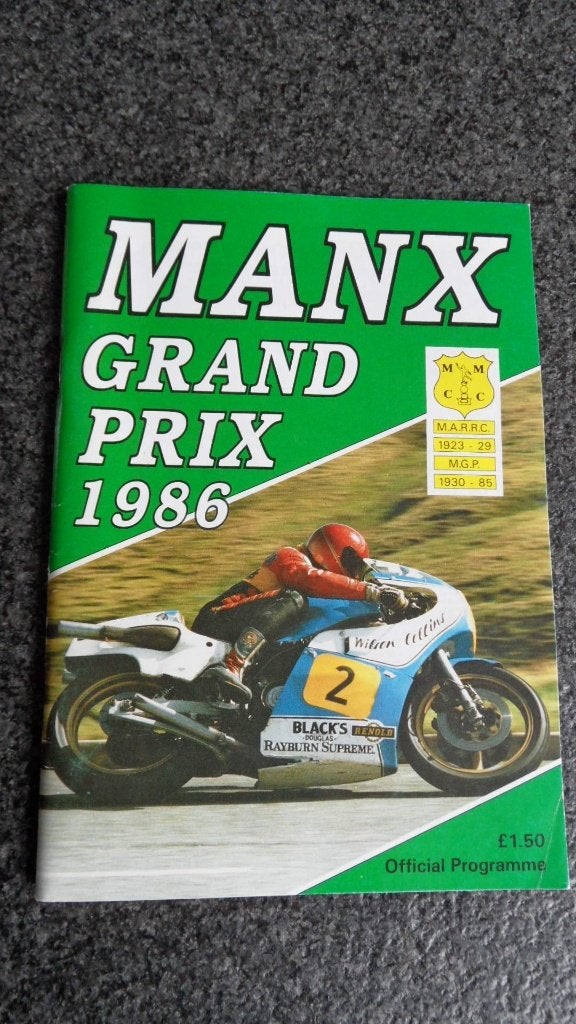 MANX motorwegrace Grand Prix 1986 programma boekje, Verzenden, Zo goed als nieuw, Motoren