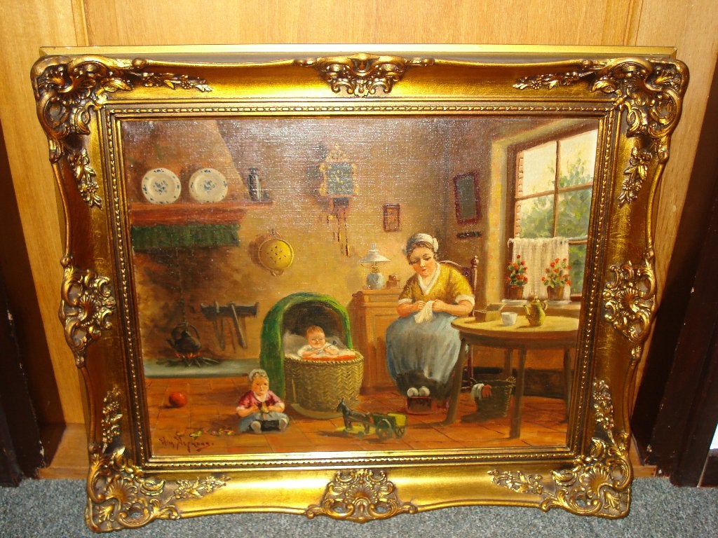 oud schilderij door Nefkens geschilderd., Ophalen