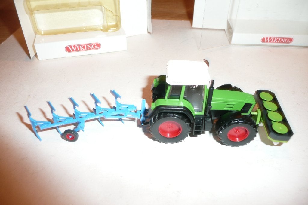 Wiking landbouw Fendt tractor Lemken ploeg Claas maaier, Hobby en Vrije tijd, Modelauto's | 1:87, Ophalen of Verzenden, Nieuw
