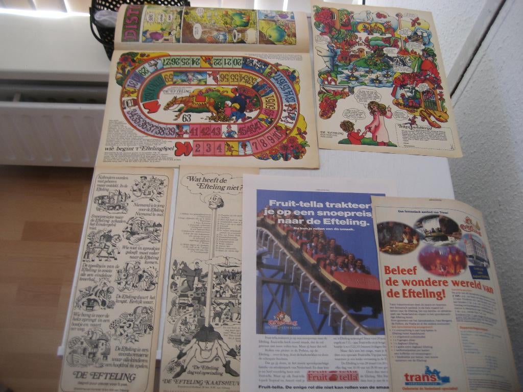 efteling reclame folders knipsels etc, Verzamelen, Efteling, Ophalen of Verzenden, Gebruikt, Overige typen
