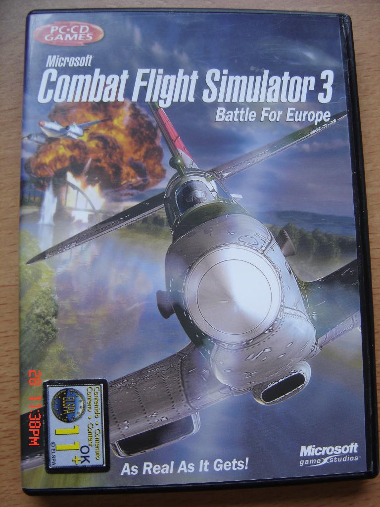 Microsoft Combat Flight Simulator 3: Battle for Europe, Spelcomputers en Games, Games | Pc, Zo goed als nieuw, Simulatie, 1 speler