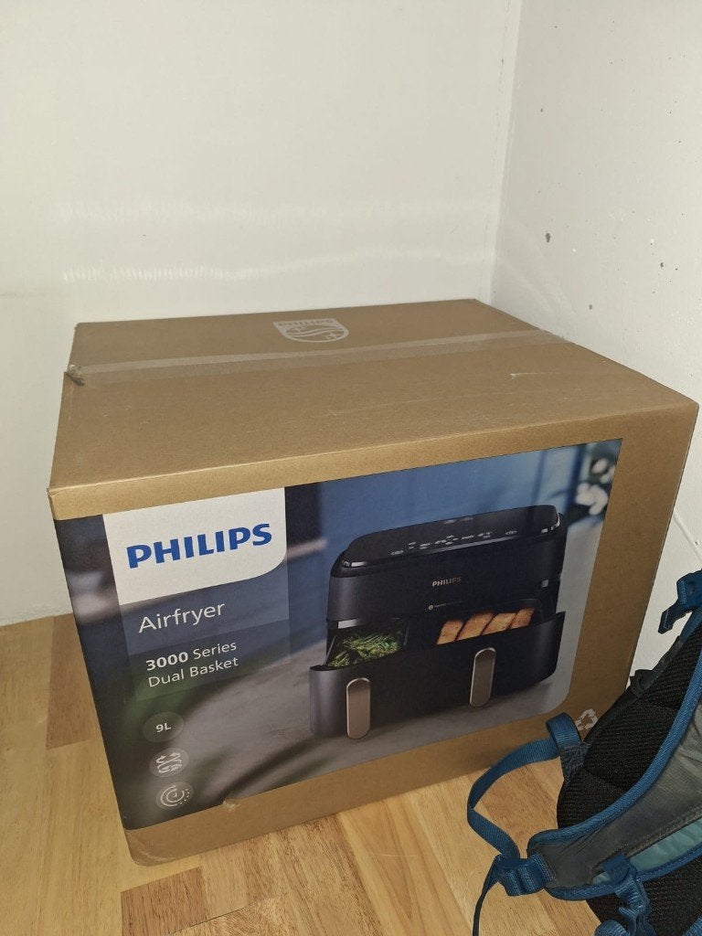 Philips 3000 Series Dual Airfryer - NA351/00 - 9L, Ophalen, Airfryer XXL