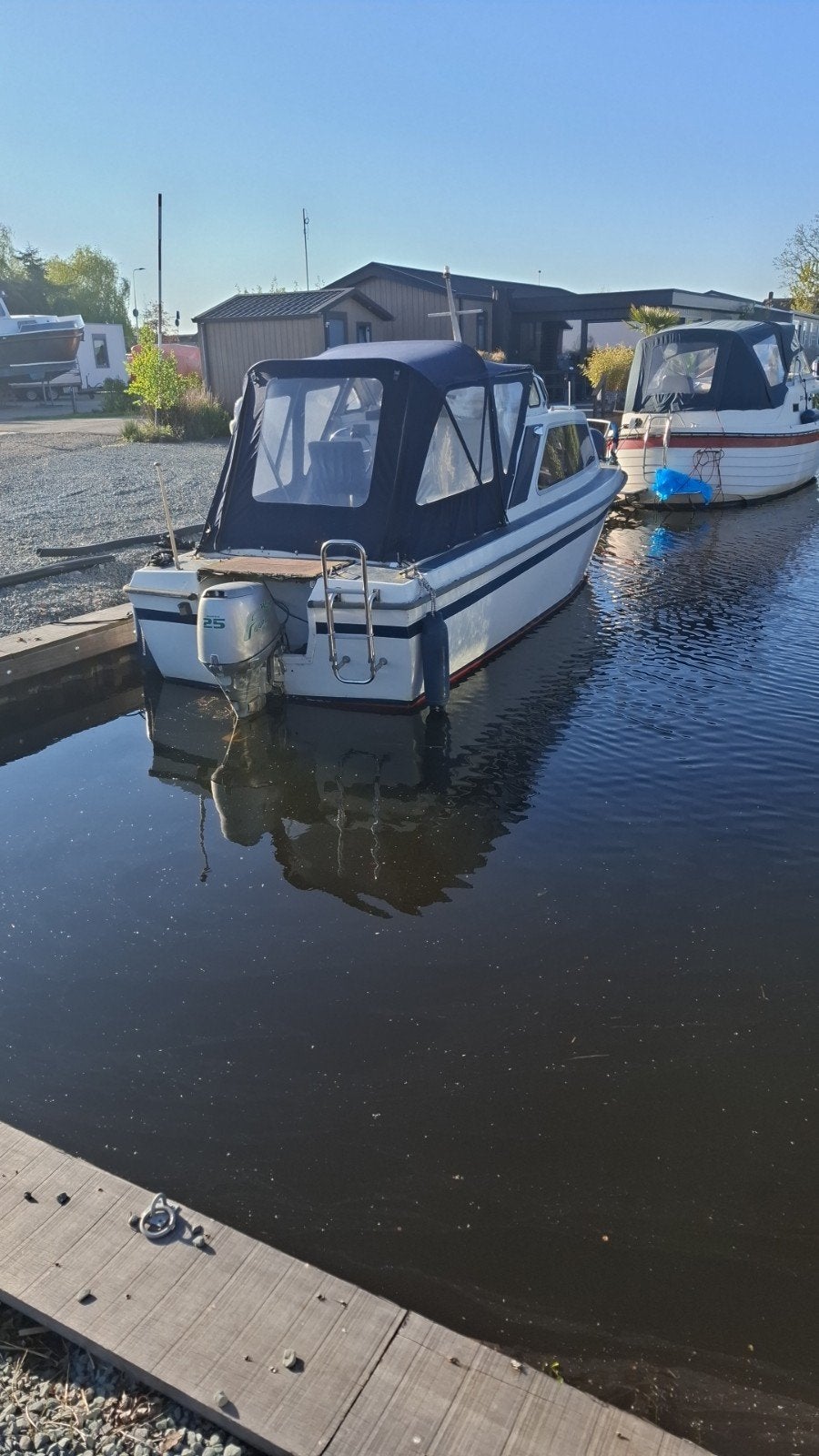 Onedin kajuitboot met 25pk Honda bb motor, Benzine, Gebruikt, Kajuitboot, Buitenboordmotor