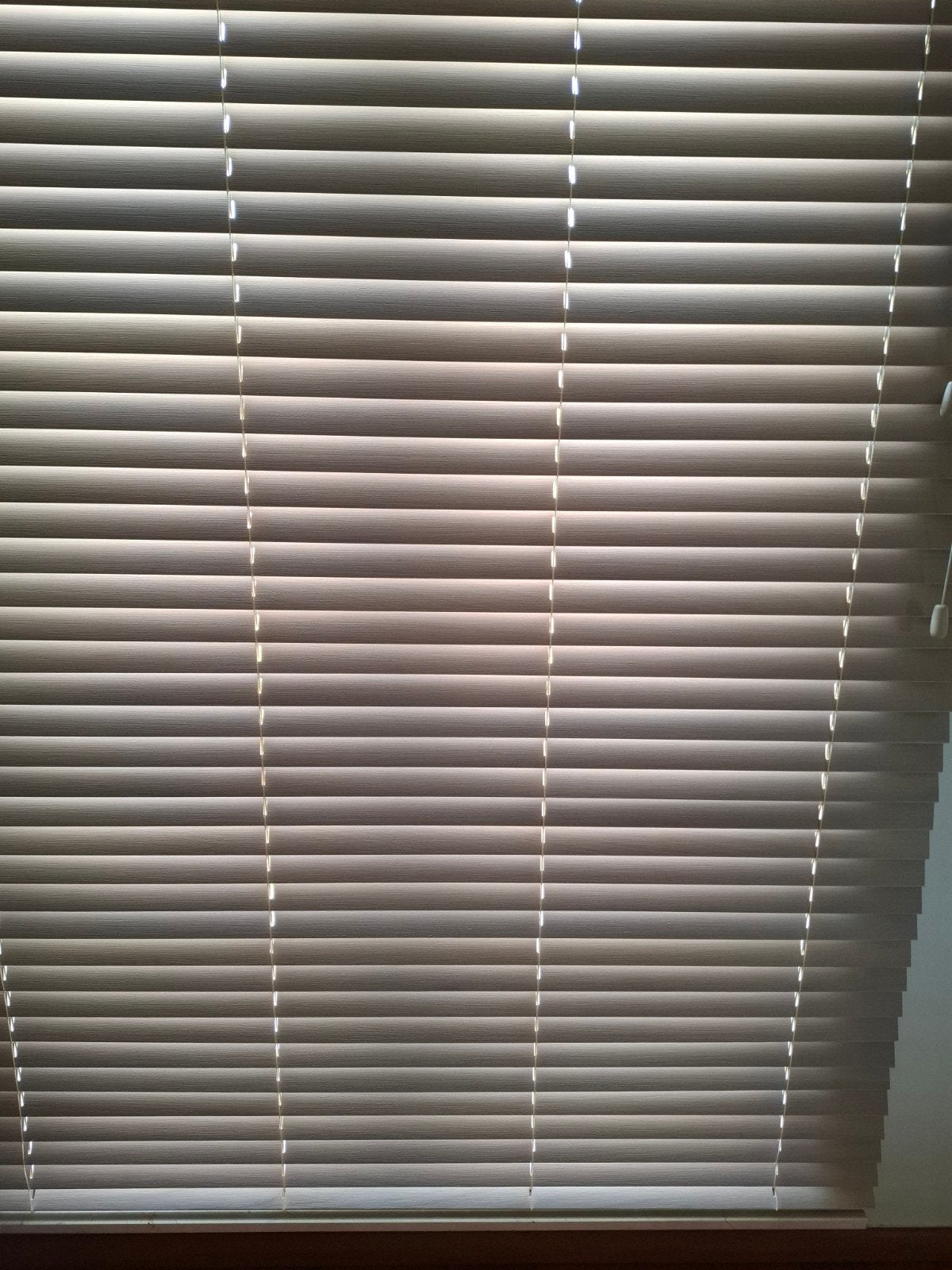 6 Houten jaloezieën, licht van kleur, z.g.a.n., Ophalen, Jaloezie, Bruin, Hout