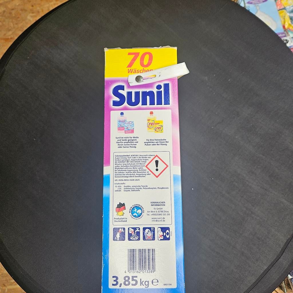 Sunil Color Waspoeder 70 Wasbeurten - Meerdere op voorraad, Ophalen of Verzenden, Schoonmaakmiddel