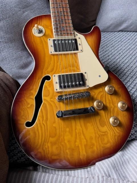 blitz (aria pro) les paul (ruil/koop?), Ophalen of Verzenden, Gebruikt, Hollow body, Overige merken