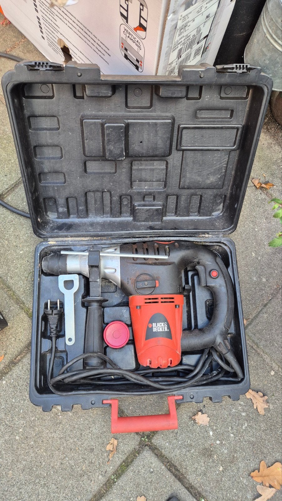 Black & Decker Boorhamer compleet met originele koffer, Doe-het-zelf en Verbouw, Ophalen, Boor- en/of Breekhamer, Klopboormechanisme
