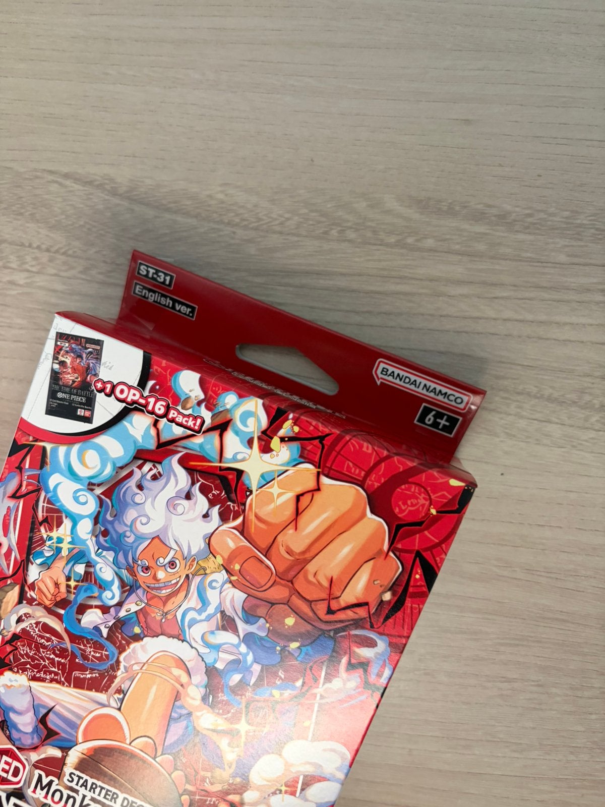 ST-31 – Red Monkey D. Luffy Starter Deck One Piece Card Game, Ophalen of Verzenden, Zo goed als nieuw