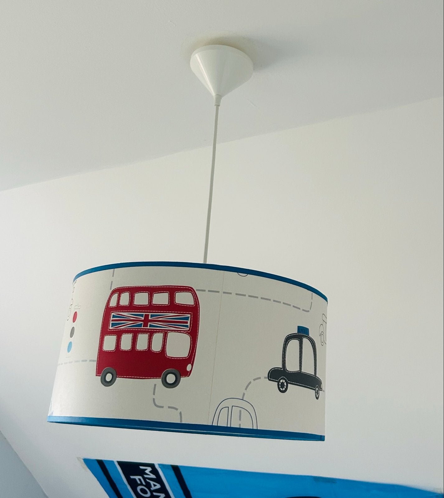 Lamp jongen slaapkamer kinderkamer auto led, Ophalen, Overige materialen, Minder dan 50 cm, Zo goed als nieuw