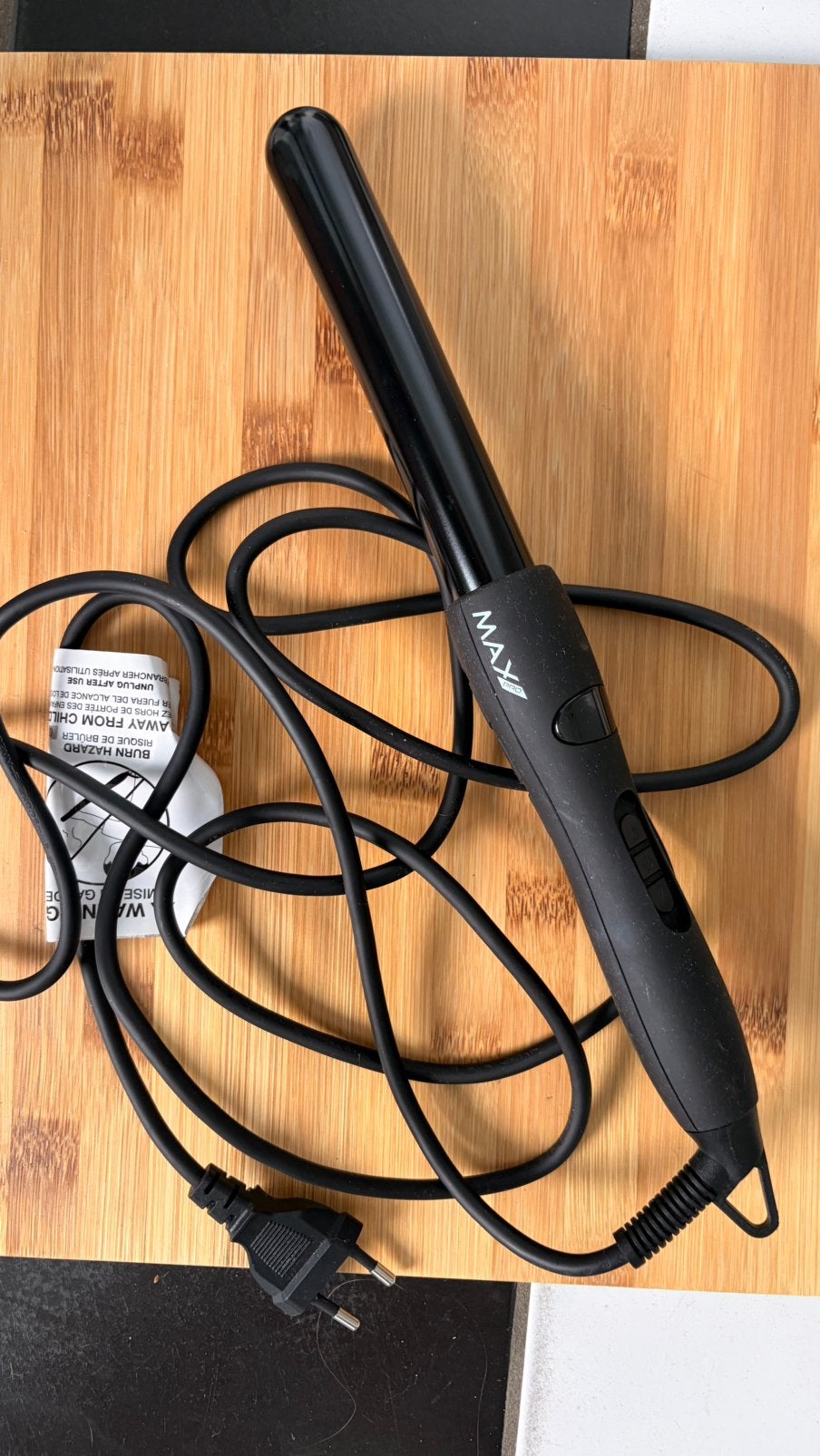 Max Pro 25 mm Twist Curler, Ophalen of Verzenden, Zo goed als nieuw, Krultang of Stijltang