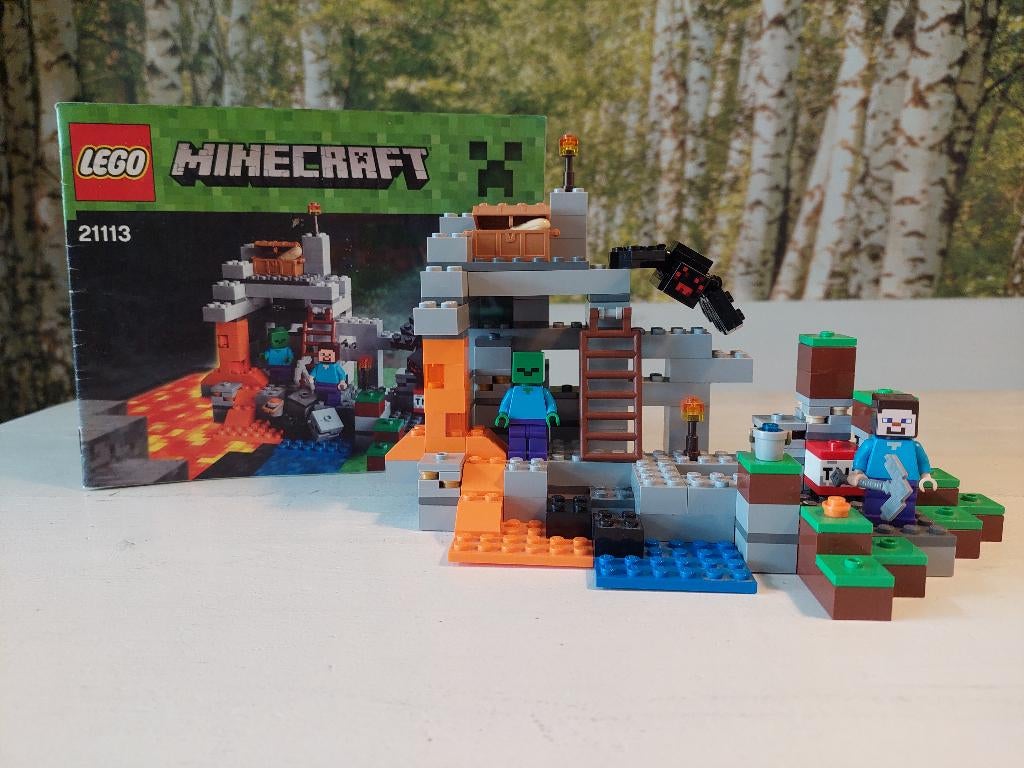 Lego Minecraft The Cave 21113, Minecraft, Lego, Ophalen of Verzenden, Complete set