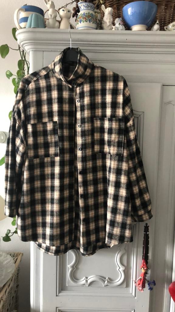 Geruite blouse BOOHOO 40 zwart crème, Kleding | Dames, Blouses en Tunieken, Ophalen of Verzenden, Zo goed als nieuw, Maat 38/40 (M)