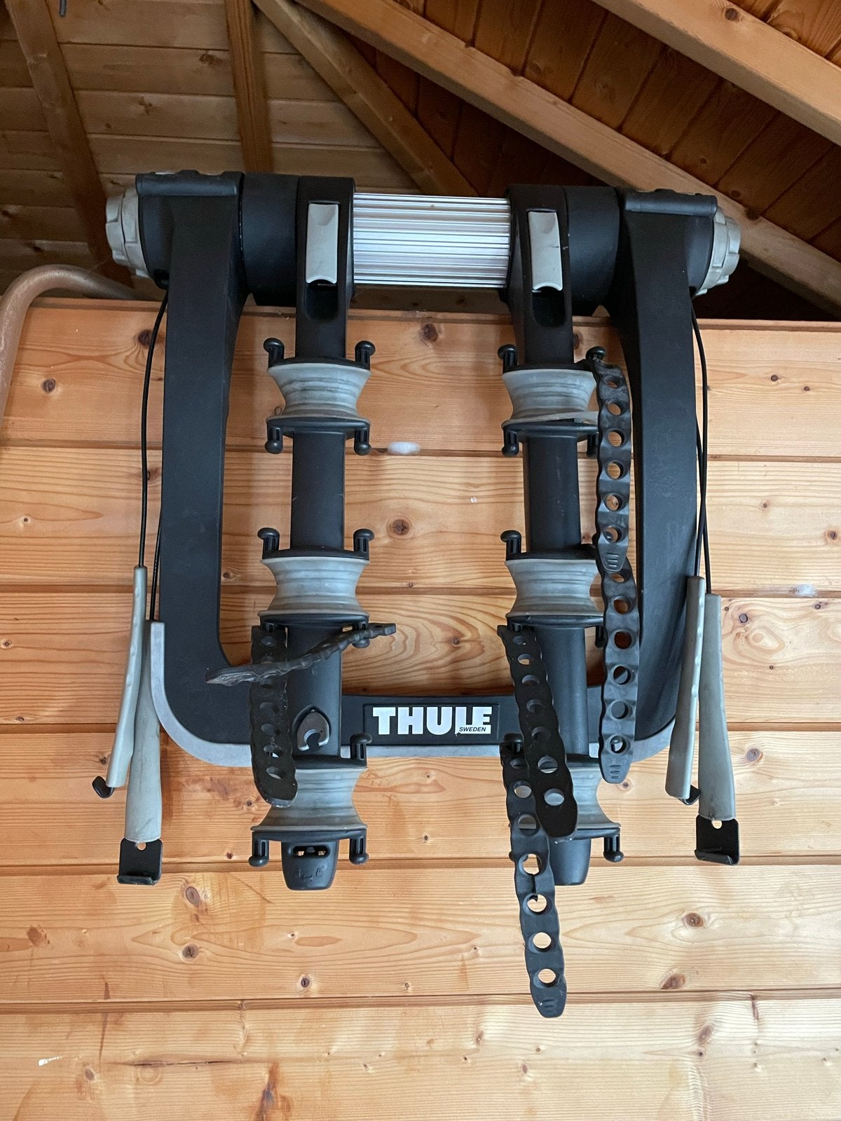 Thule fietsendrager voor 3 fietsen zonder trekhaak, Ophalen, 3 fietsen of meer, Gebruikt, Achterklepdrager