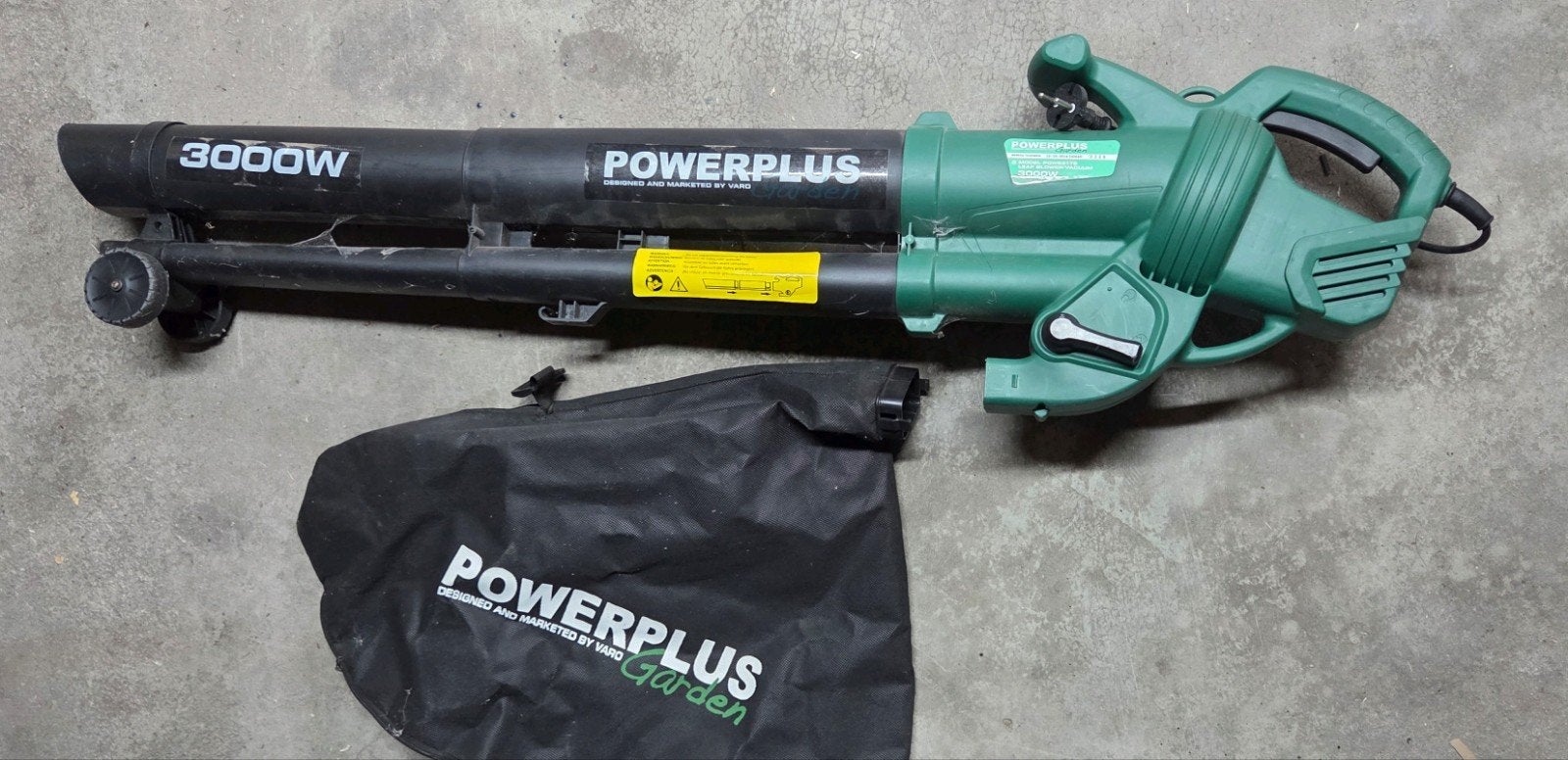 Bladblazer powerplus, Ophalen, Elektrisch