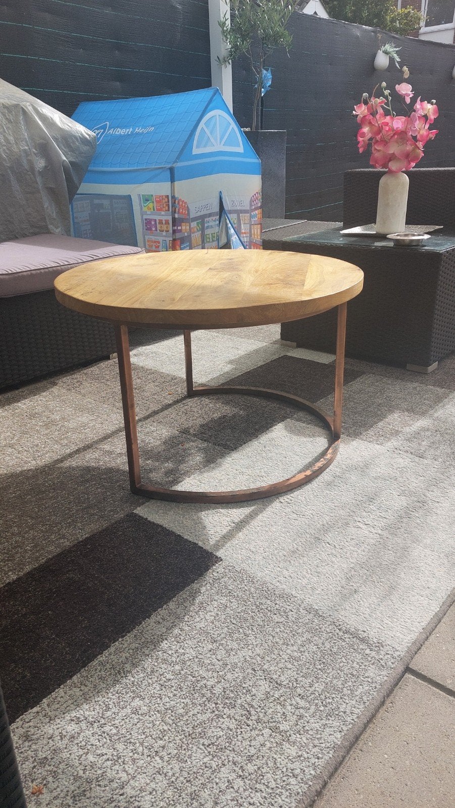 ronde salon tafel, Ophalen, Gebruikt, 50 tot 100 cm, Rond